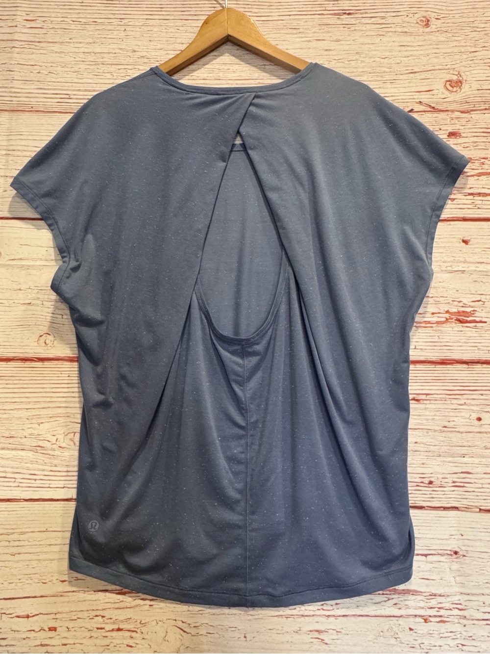 Lululemon Get Set Short Sleeve in Tempest Blue / White Sz 10 - Picture 5 of 7